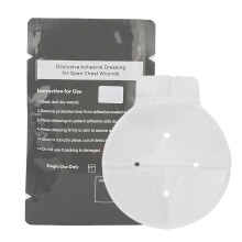 Lüftungs-Thoraxverband 4 Ventile Notfall-Hydrogel Wundauflage