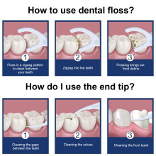 Mint Flavour Roll Floss Floss String for Adults Kids Woven Tooth