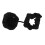 (Black) Wiederverwendbarer Glasbecher-Deckel Scrunchie Gelb 1