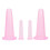 (Pink) 4 Pezzi Coppa Suzione Silicone Liquido Massaggio Facciale 1