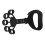 (Black) Esercitatore Dita Mano in Silicone Anticarpale 3