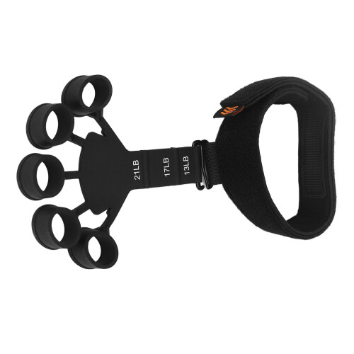 (Black) Esercitatore Dita Mano in Silicone Anticarpale 2