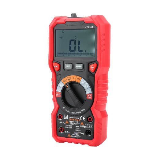 HT118A Digital Multimeter AC DC Volt Amp Ohm Capacitance Temp 2