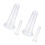 (White) 4 Pezzi Coppa Suzione Silicone Liquido Massaggio Facciale 4