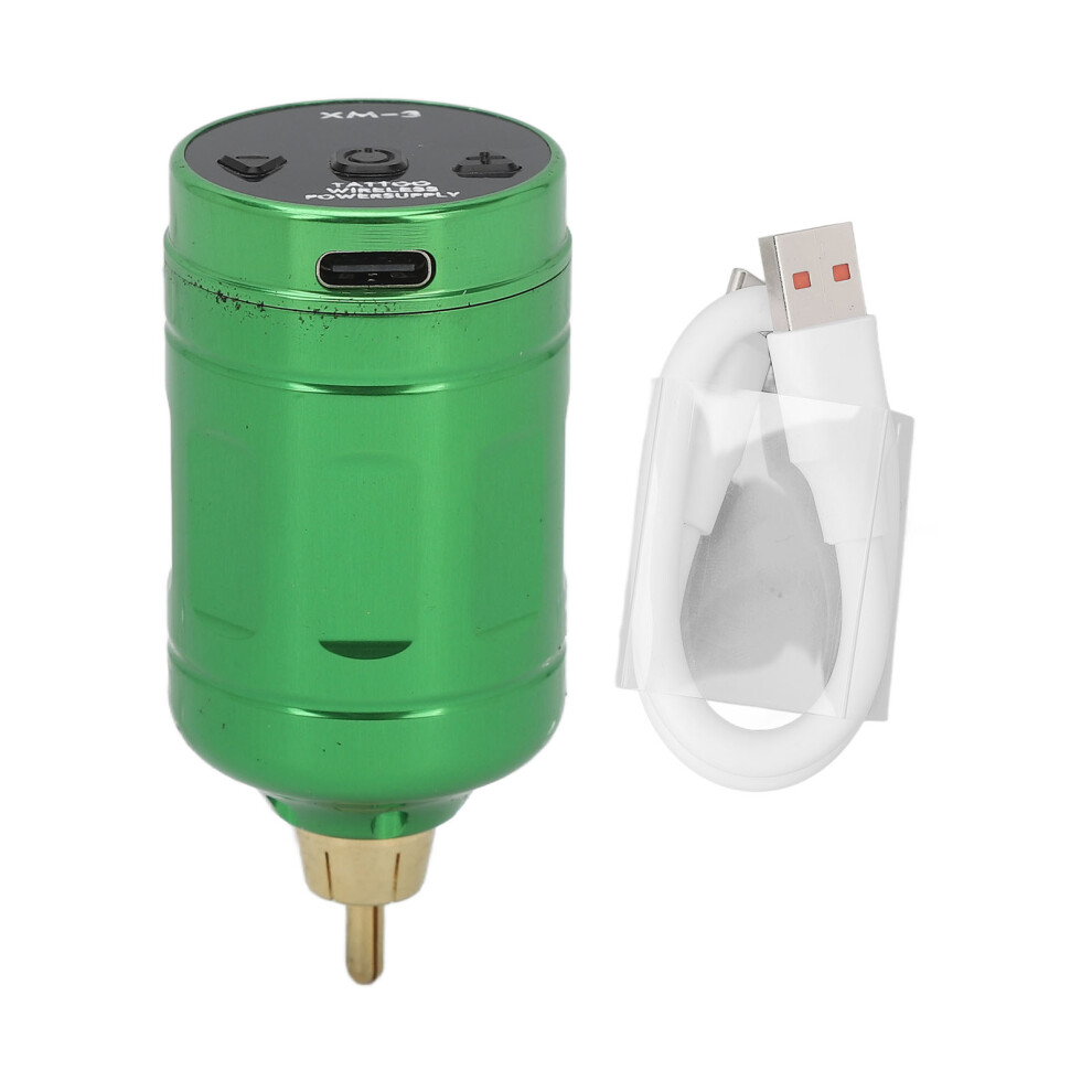 Green (Green) Wireless Tattoo Machine Power Supply 2000Mah 4-12V Lcd Rechargeable