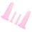 (Pink) 4 Pezzi Coppa Suzione Silicone Liquido Massaggio Facciale 4