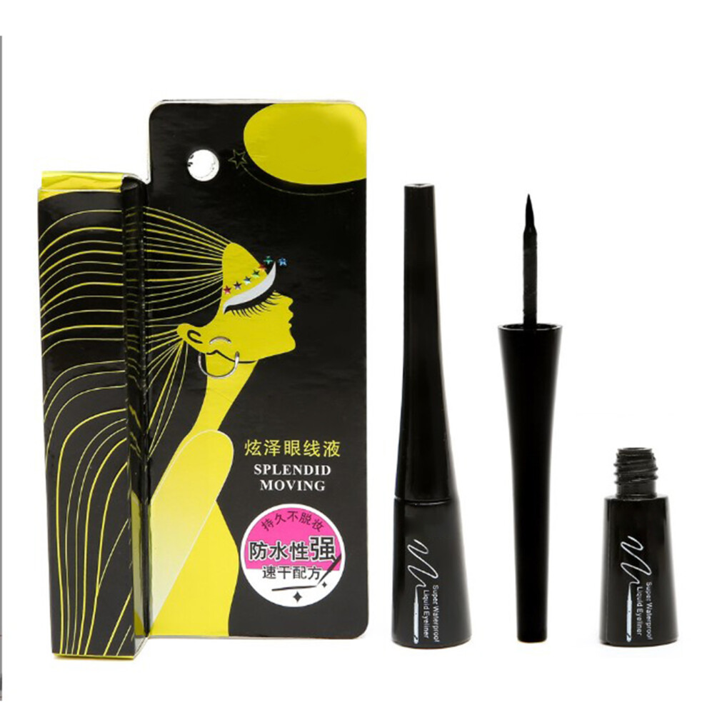 Black Liquid Eyeliner Quick-Dry Long-Lasting Waterproof Pen