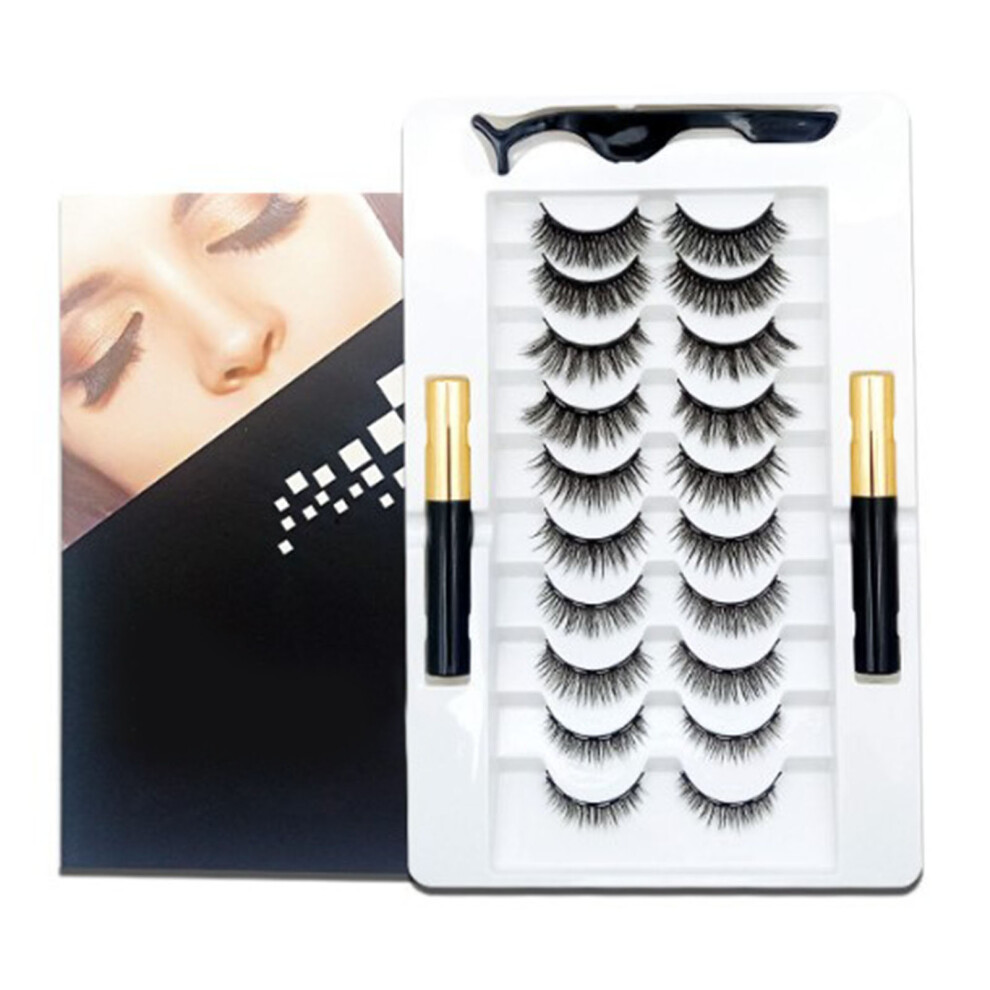 Magnetic False Lashes with Eyeliner Kit for Women