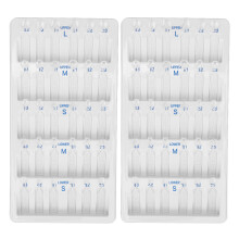 60-teiliges hitzebeständiges Zahnveneer-Schablonen-Set für Zahnärzte