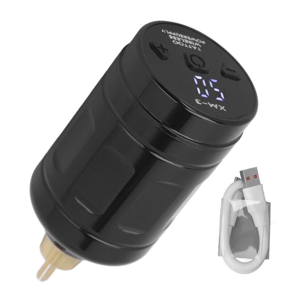 Black (Black) Wireless Tattoo Power Supply Rca 2000Mah Usb Rechargeable Battery
