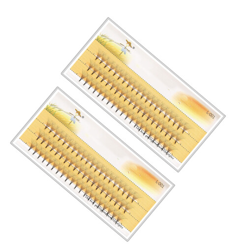 2 Box 0.07 10D Leichte Wimpern-Cluster Extensions 2