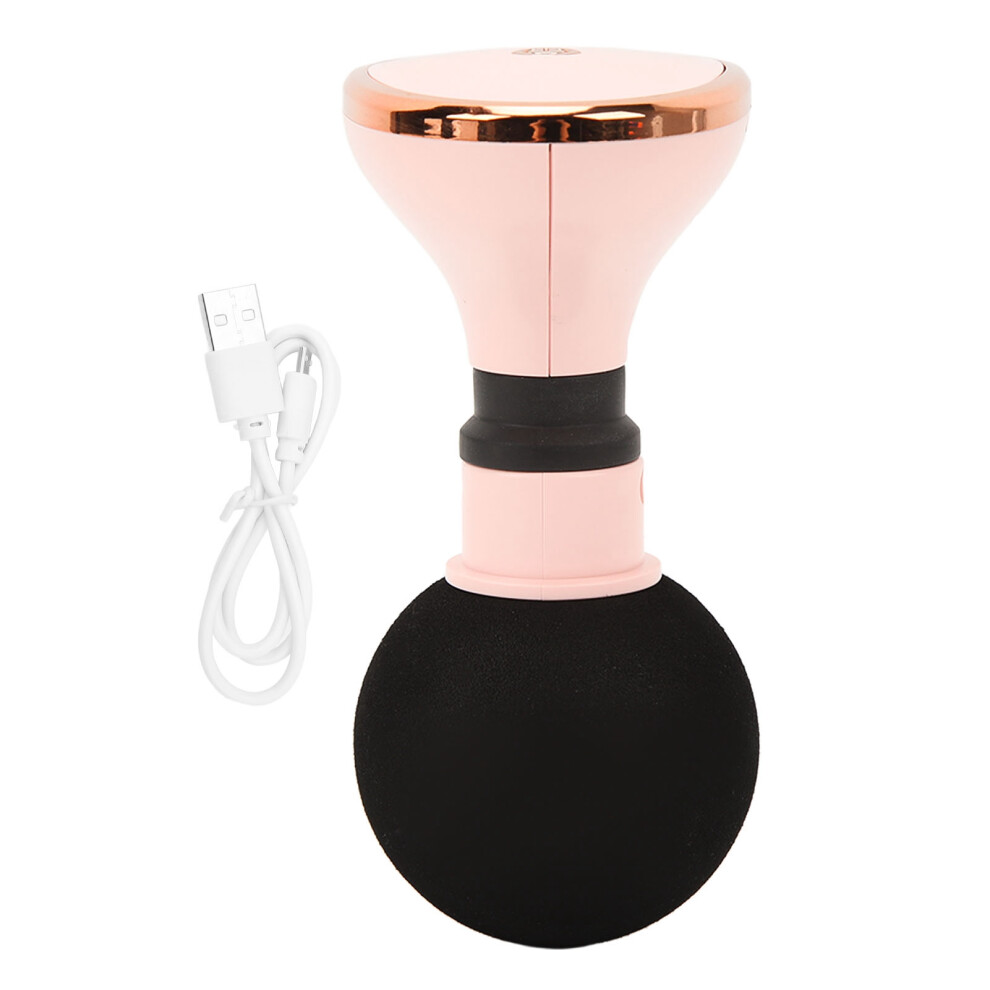 Pink 5 Modes Rechargeable Palm Size Portable Muscle Massager