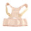 (Beige L) Magnetic Shoulder Back Support Belt Posture Corrector Beige 1