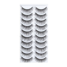 10 Pair False Eyelashes Self Adhesive Curly for Beauty