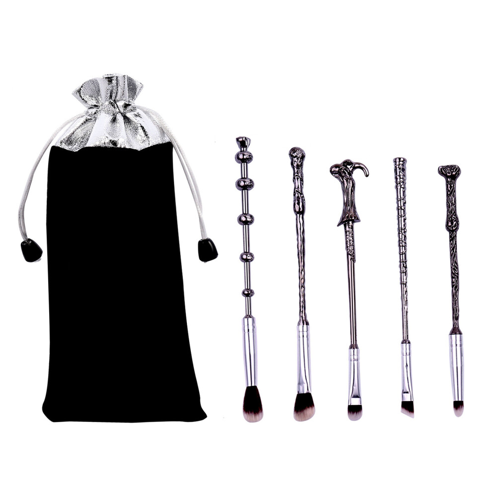 5Pcs Wand Makeup Brush Set Elegant Craftsmanship
