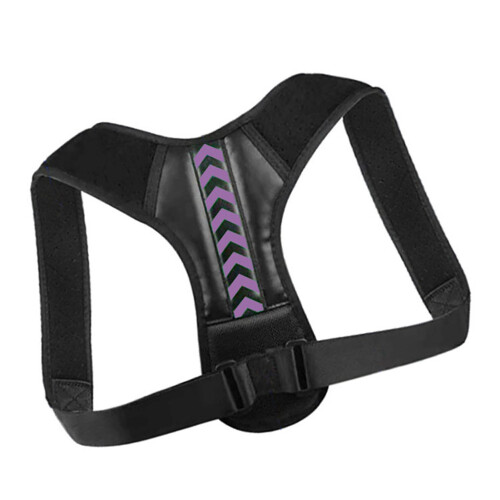 (Black Purple XL) Posture Corrector Back Straightener 1