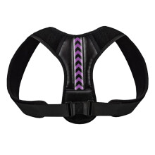(Black Purple XL) Haltungskorrigierer Einstellbar Weich Grau-Lila L