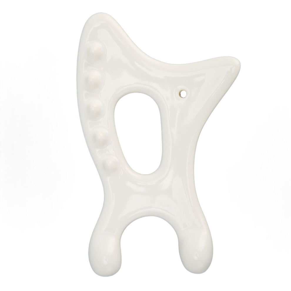 Ceramic Gua Sha Tool Ergonomic Rounded Edges Facial Body Massage