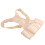 (Beige L) Magnetic Shoulder Back Support Belt Posture Corrector Beige 4