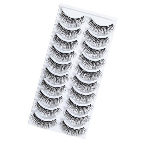 10 Pair False Eyelashes Self Adhesive Curly for Beauty 1