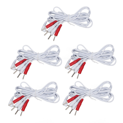 5pcs 1-4 Pin 4.9ft 2.5mm TENS Electrode Wire 1