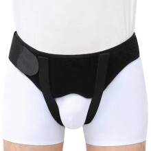 (Black L) Hernienstützgurt Verstellbar Kompression M