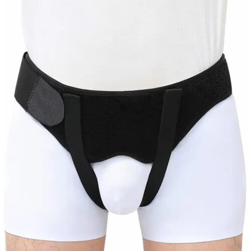 (Black M) Hernienstützgurt Verstellbar Kompression M