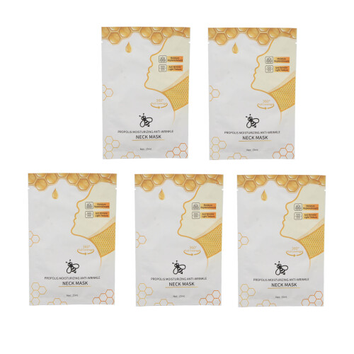 5 Sheets Neck Firming Mask Hydrating Propolis 25ml