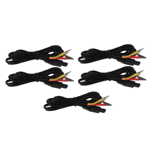 5pcs Black TENS Electrode Wire for Slimming Massager 2