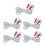 5pcs 1-4 Pin 4.9ft 2.5mm TENS Electrode Wire 5