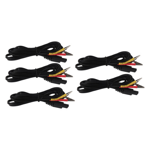 5pcs Black TENS Electrode Wire for Slimming Massager 1