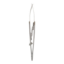 (Straight) Stainless Steel Castroviejo Needle Holder Lock Ortho Forceps 6.3in
