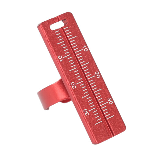 Endo Measuring Ring Orthodontic Dental Ruler Red