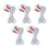5pcs 1-4 Pin 4.9ft 2.5mm TENS Electrode Wire 3