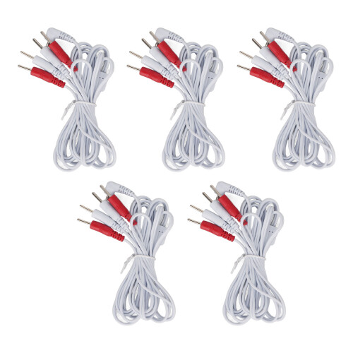 5pcs 1-4 Pin 4.9ft 2.5mm TENS Electrode Wire 2