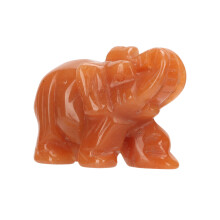 (Red Dongling) Elefant-Kristallstatue Stressabbau Meditation