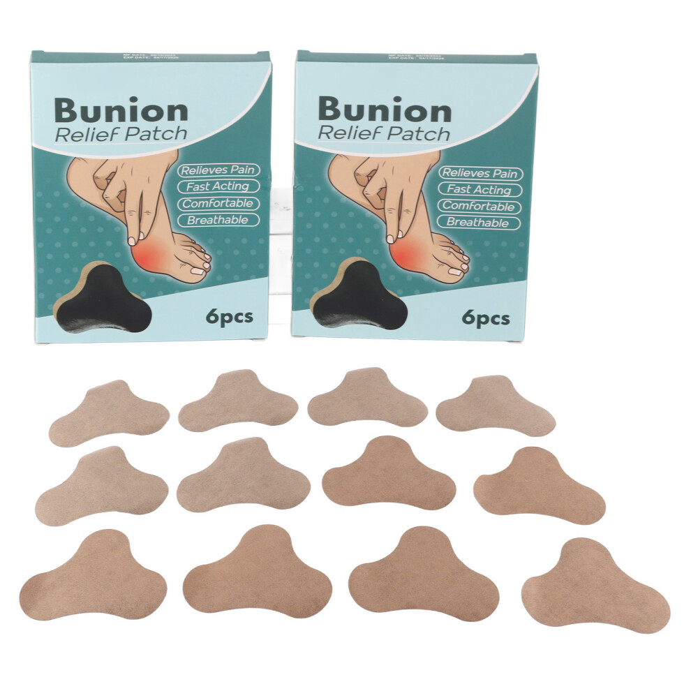 12pcs Bunion Patches Herbal Pain Relieving for Knee Neck
