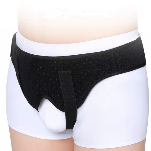(Black XL) Hernienstützgurt Verstellbar Kompression M 1
