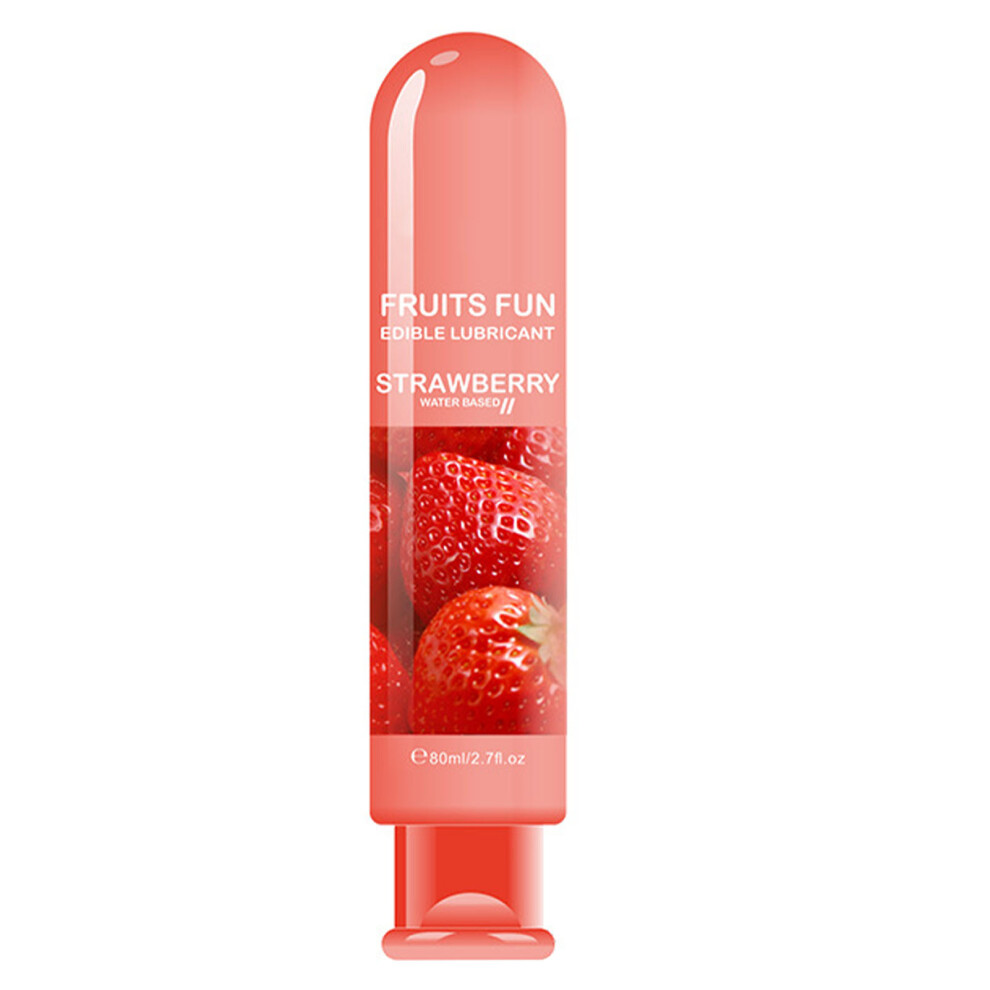 (Strawberry Flavor) Fruity Water Soluble Lubricant Strawberry Flavor for Adults