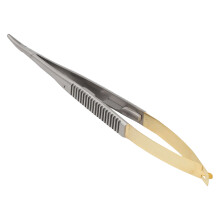 (Curved) Castroviejo Needle Holder 5.5in Curved Stainless Steel Ortho Forceps