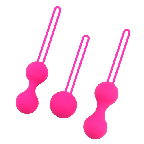 3x Silikon-Vaginaltrainer Inkontinenz-Schutzkugeln 2