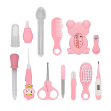 (Pink) Baby Care Kit Scissors Clippers Spoon Comb