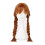 Parrucca Castana Cavallo per Cosplay Bambina 1