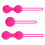 3x Silikon-Vaginaltrainer Inkontinenz-Schutzkugeln 2