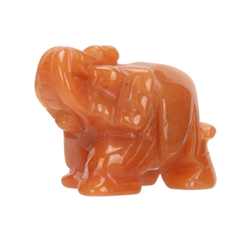 (Red Dongling) Elefant-Kristallstatue Stressabbau Meditation 1