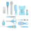 (Blue) Baby Care Kit Scissors Clippers Spoon Comb 2