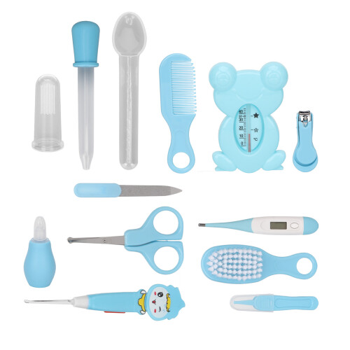 (Blue) Baby Care Kit Scissors Clippers Spoon Comb 1