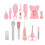 (Pink) Baby Care Kit Scissors Clippers Spoon Comb 3