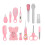 (Pink) Baby Care Kit Scissors Clippers Spoon Comb 5
