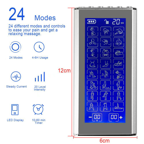 Pulse digitale meridiaan therapie massager 24 modi spierstimulator 2